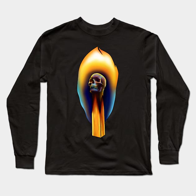 Burning match. Long Sleeve T-Shirt by art object